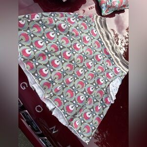 Matilda Jane Pink and Green Patterned Kids Skirt